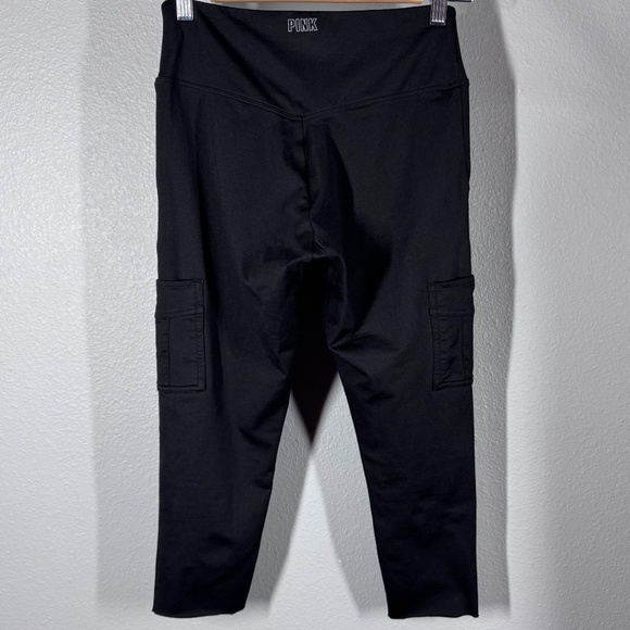 Victoria’s Secret PINK Fleece Cargo Utility Pants – Cropped, Open Hem, Pockets - Picture 3 of 8